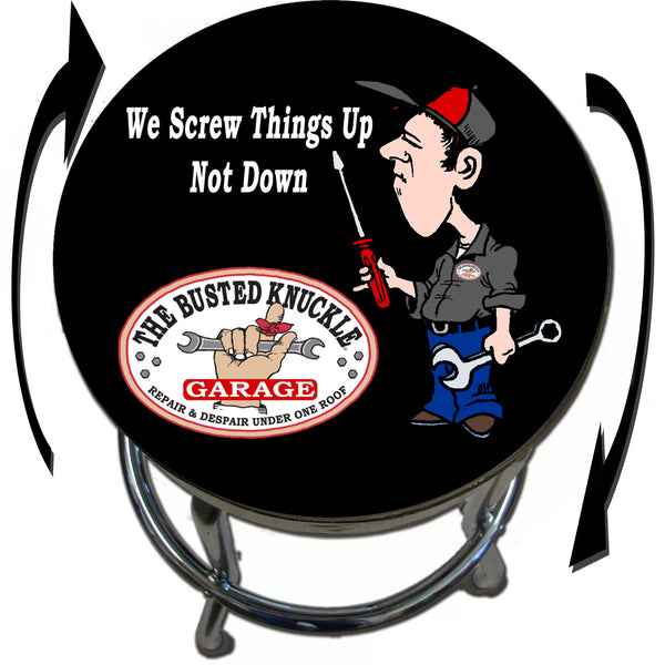 Busted Knuckle Garage Bar Stool Busted Knuckle Garage Gifts & Gear