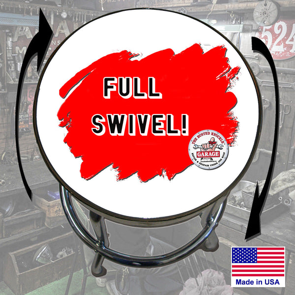 Busted Knuckle Garage Carguy Tow Truck Wrecker Service Shop Barstool