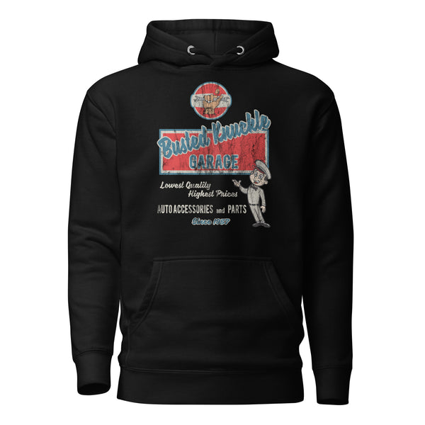 Busted Knuckle Garage Carguy Cheap Parts Black Hoodie Busted Knuckle Garage Carguy Cheap Parts Black Hoodie