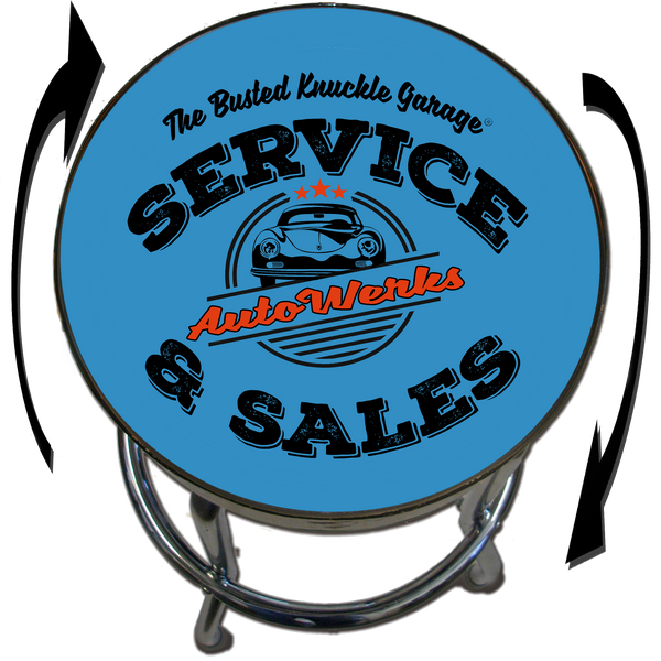 Euro Car Repair Garage Shop Bar Stool / Busted Knuckle Garage Busted Knuckle Garage Gifts & Gear