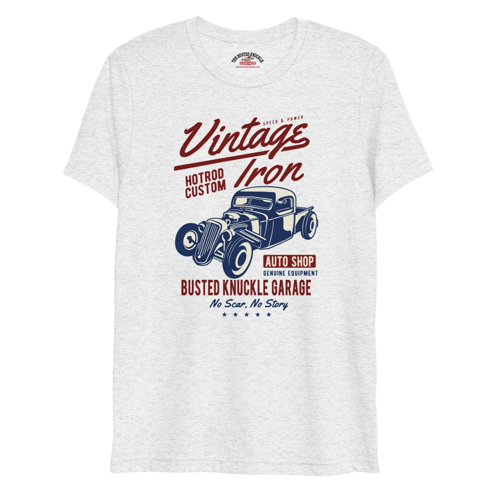 Busted Knuckle Garage Carguy Hotrod Pickup Truck T-Shirt