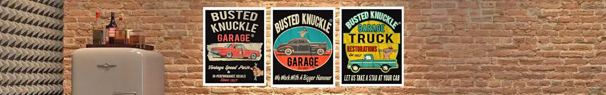 Wall Posters - Busted Knuckle Garage Gifts & Gear