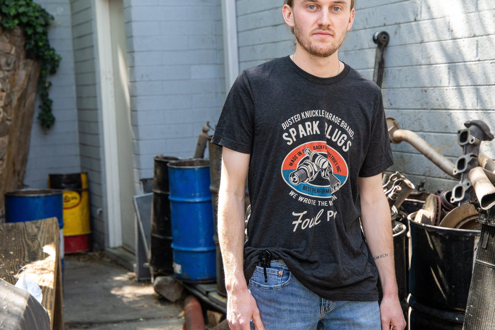 Busted Knuckle Garage Car Guy Automotive Clothing