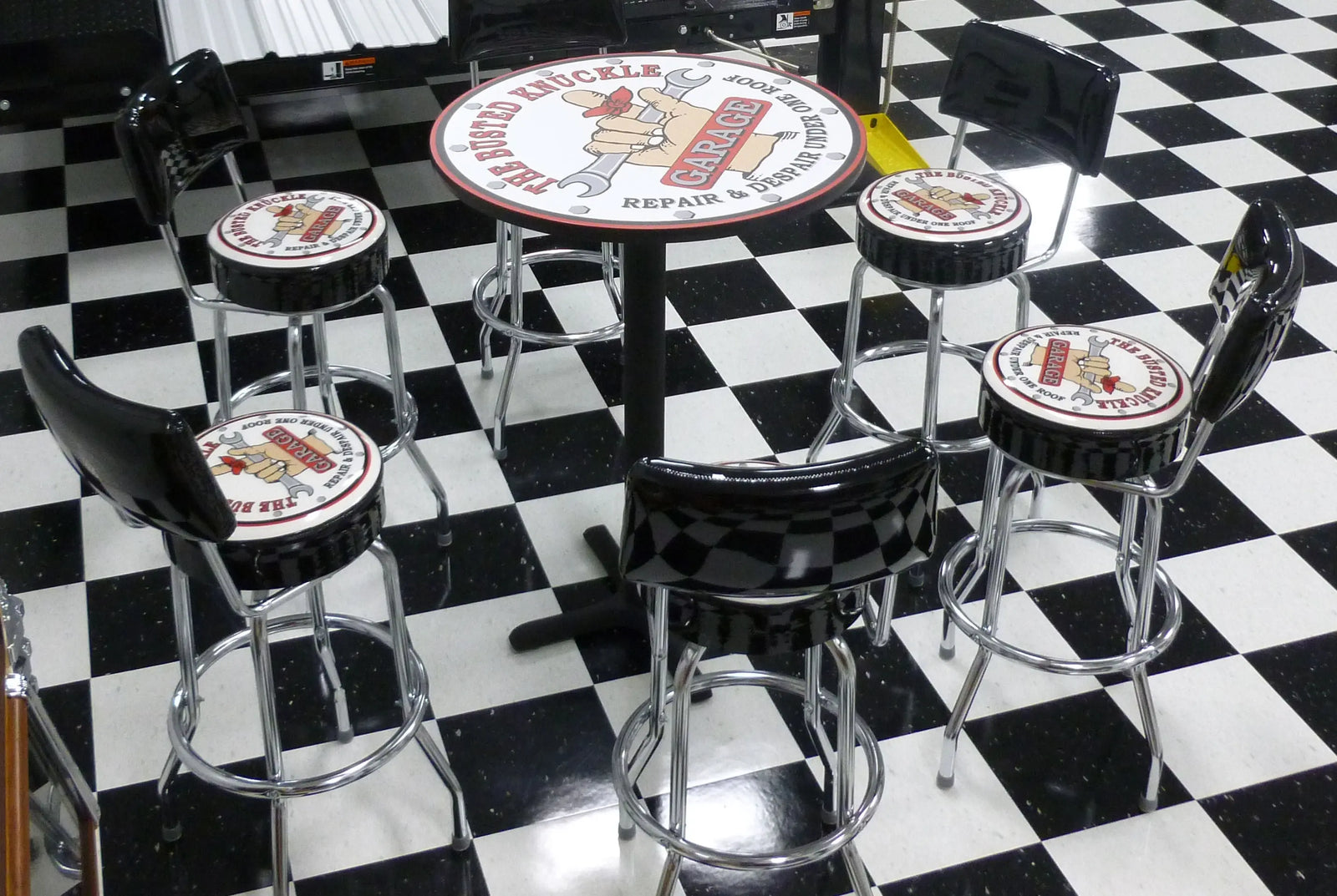 Busted Knuckle Garage Pub Tables - Busted Knuckle Garage Gifts & Gear