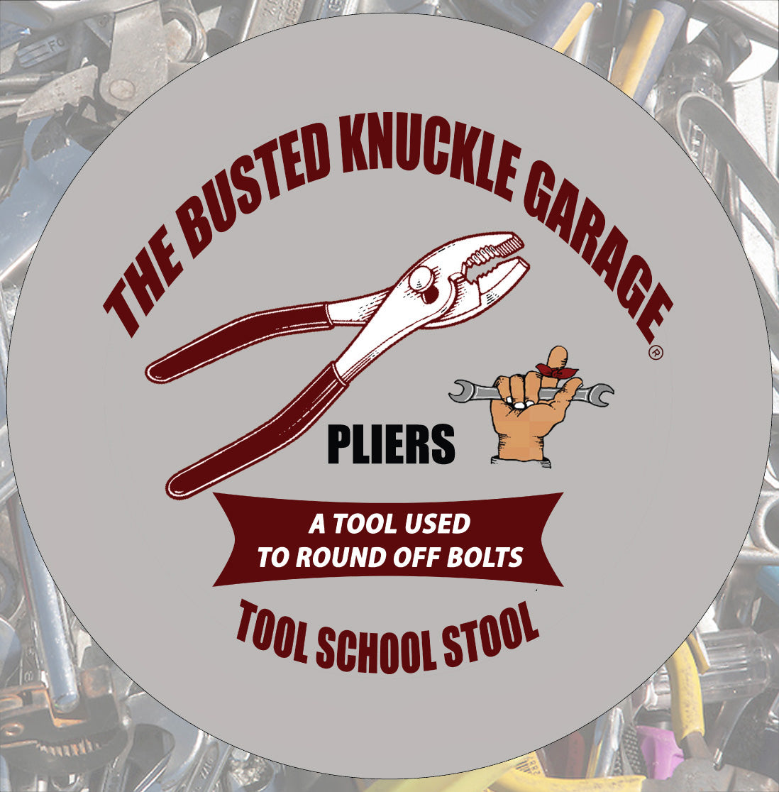 Busted Knuckle Garage Carguy Pliers Barstool