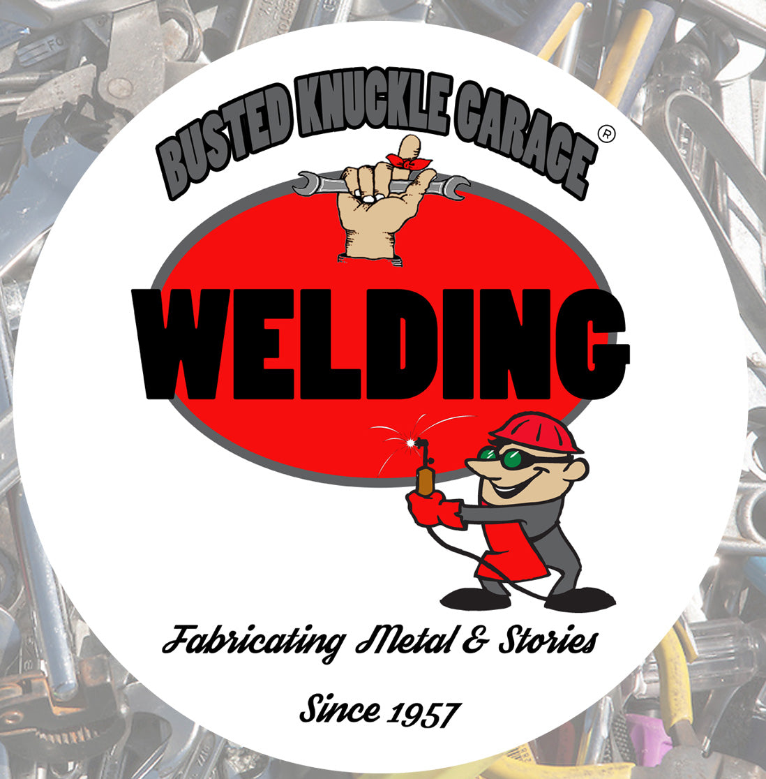 Busted Knuckle Garage Carguy Welding Shop Barstool