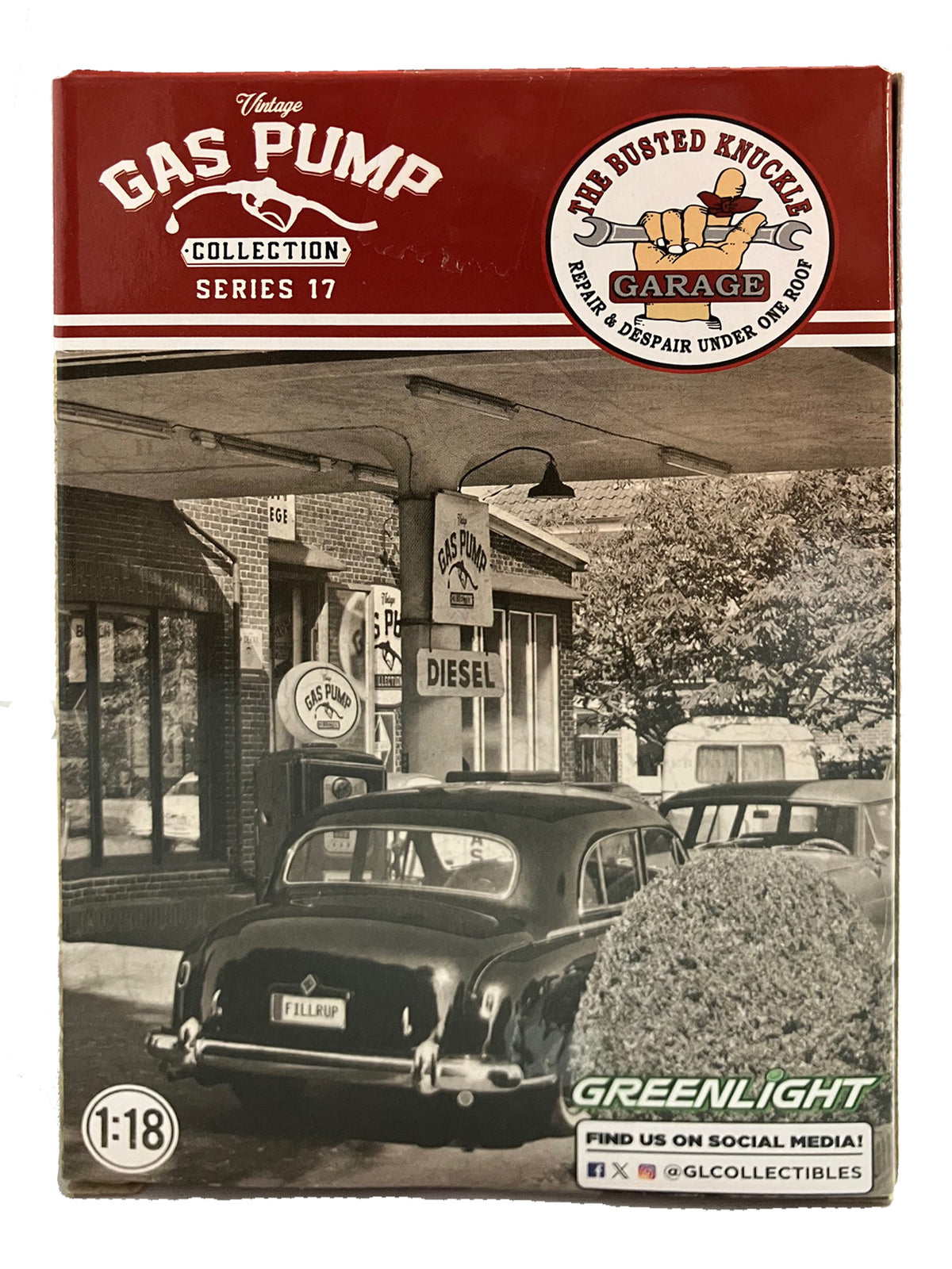 Busted Knuckle Garage Carguy Collectible 1/18 Scale Gas Pump