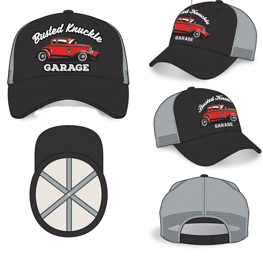 Busted Knuckle Garage Car Guy Deuce Coupe Hotrod Ball Cap