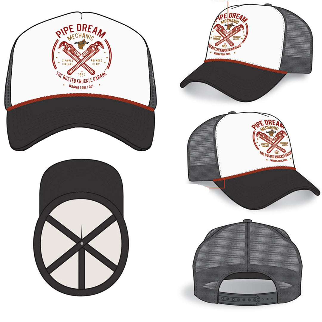 Busted Knuckle Garage Car Guy Pipe Dream Mechanic Ball Cap