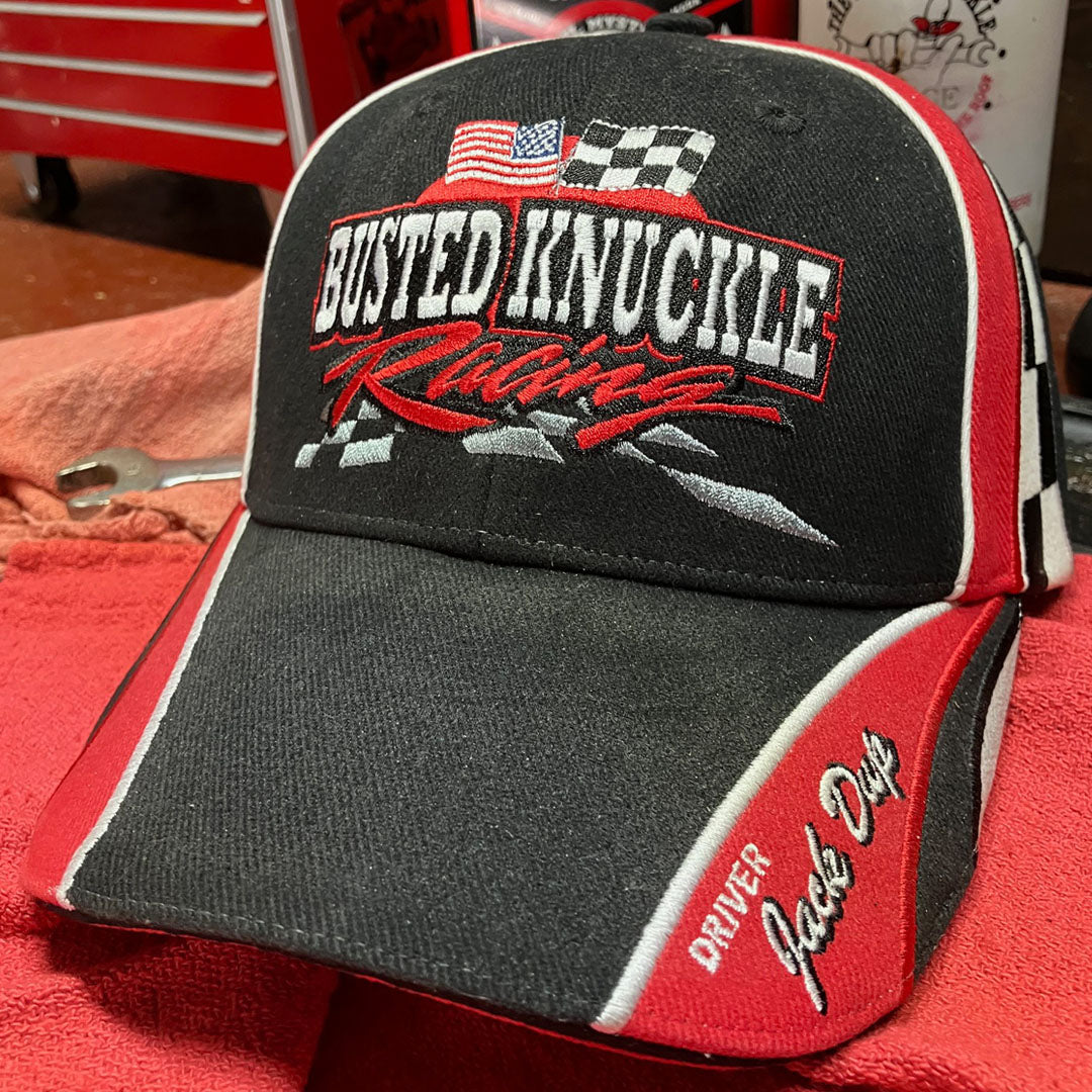 Busted Knuckle Garage Car Guy Wrench-Twister Racing Team Ball Cap