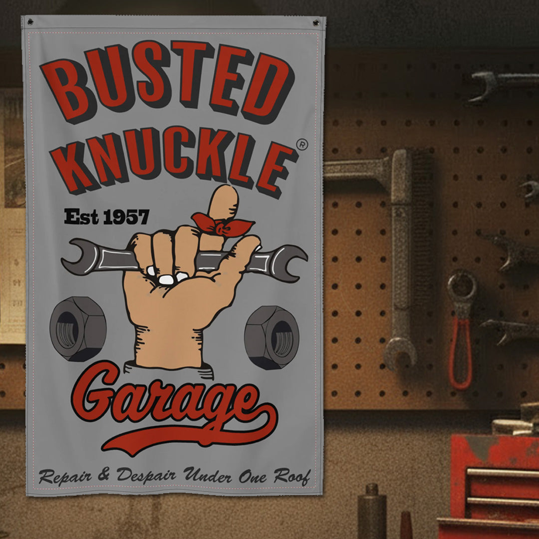 Busted Knuckle Garage Wall / Shop Banner