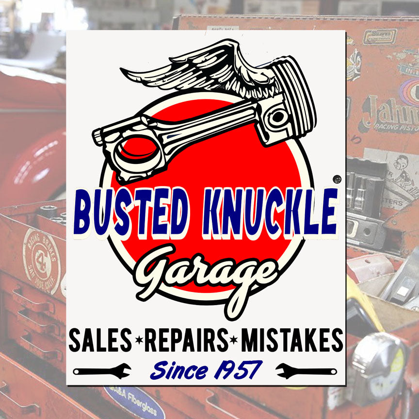 Busted Knuckle Garage Carguy Bad Repair Decal