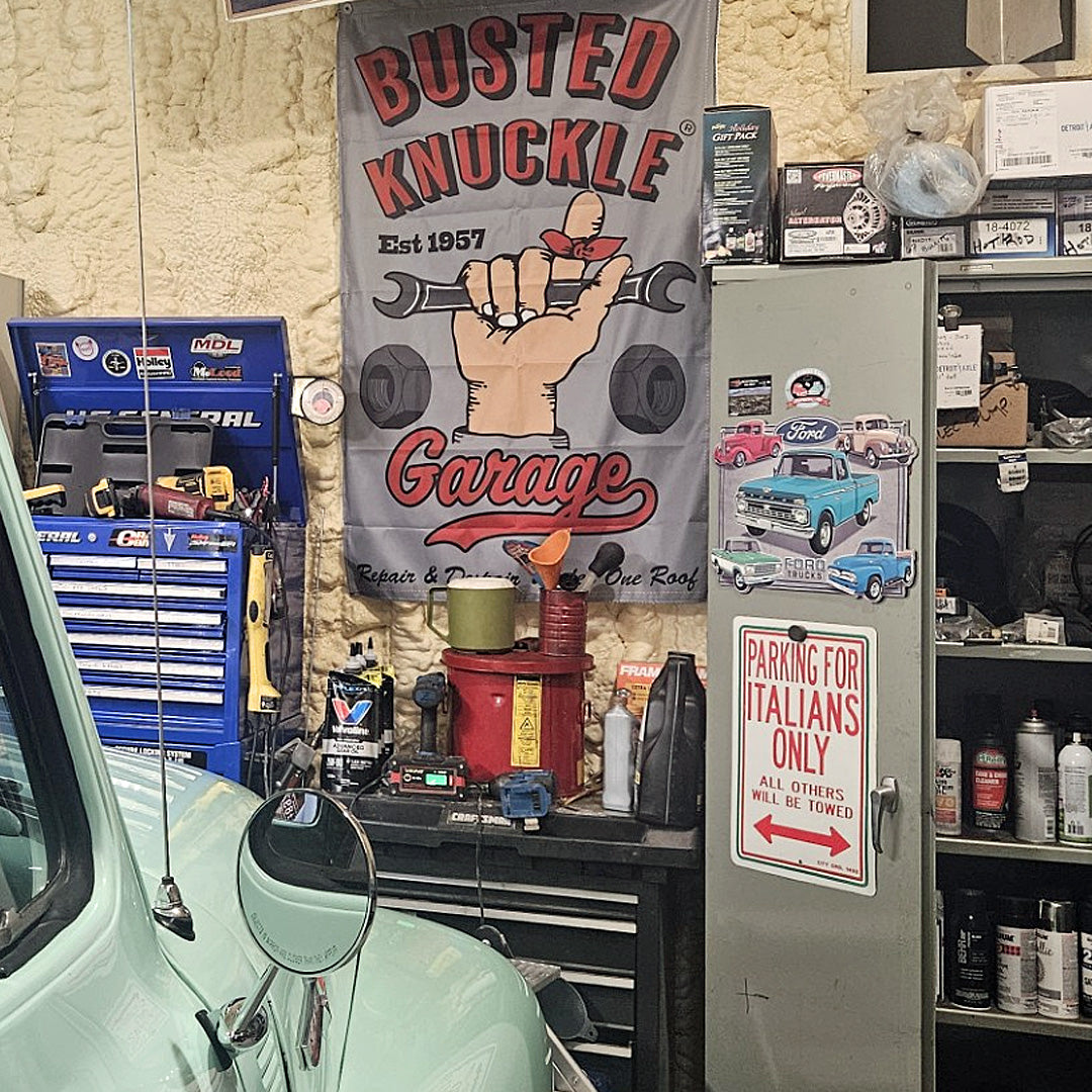 Busted Knuckle Garage Wall / Shop Banner