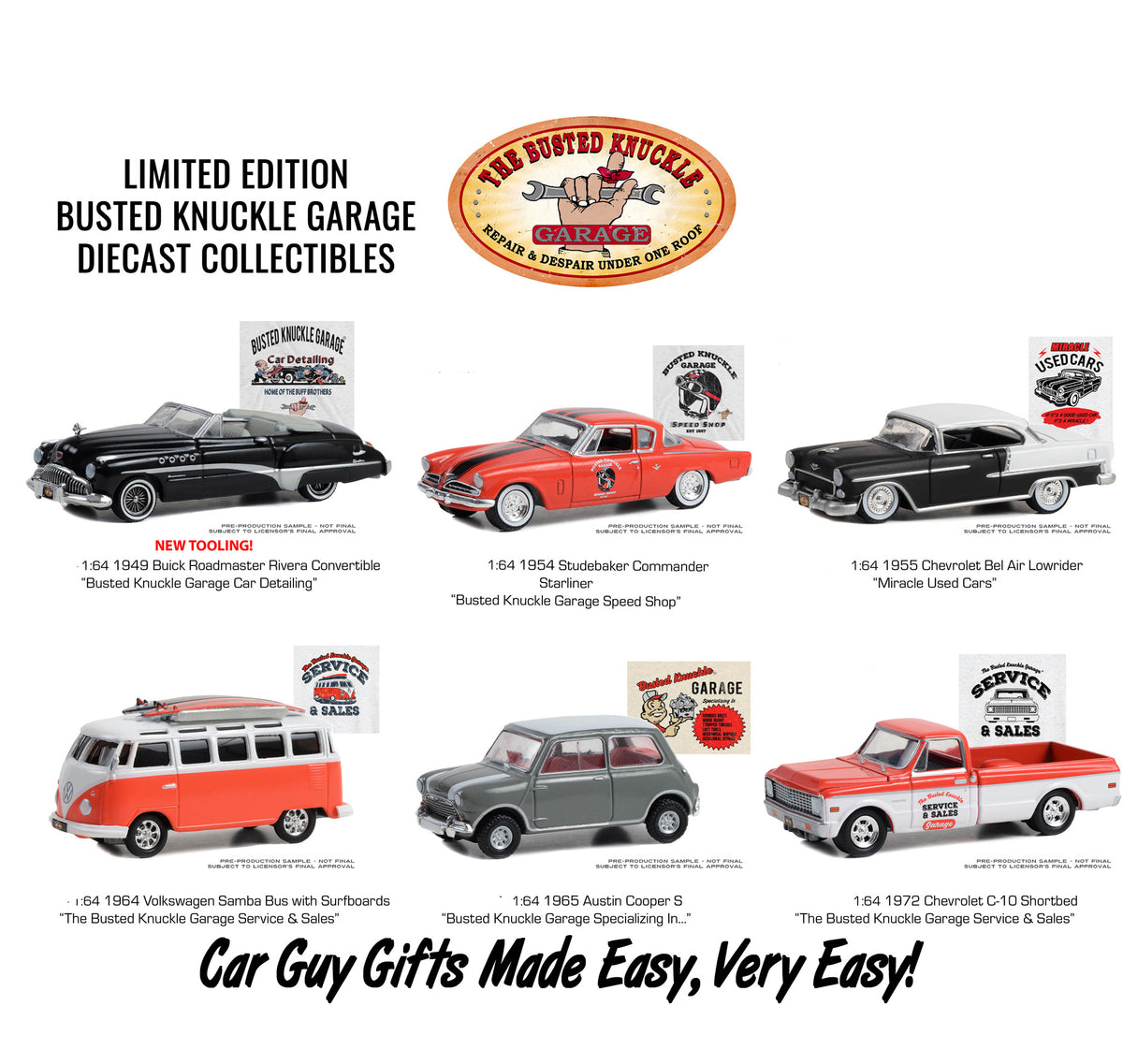 Busted Knuckle Garage  1955 Chevrolet Belair 1:64 Scale