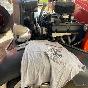 Busted Knuckle Garage Heavyweight Tire Sales &amp; Service Carguy  T-Shirt