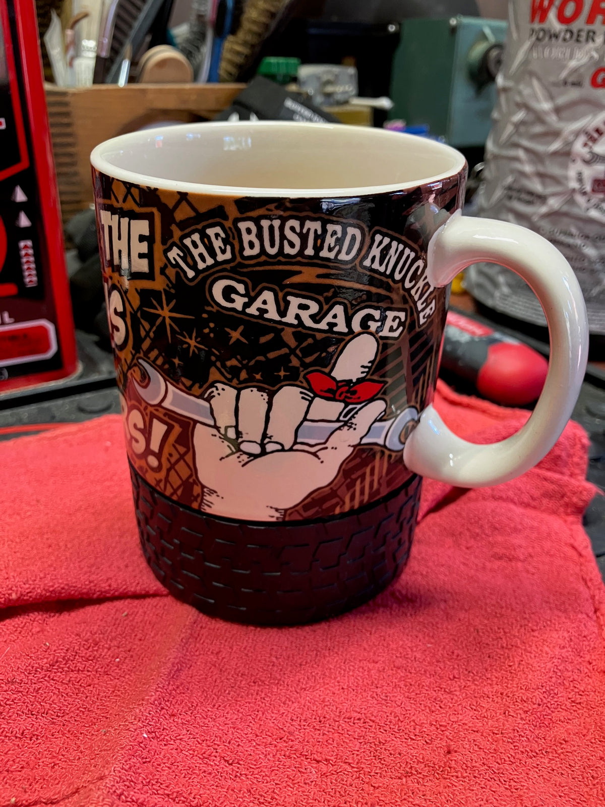 Busted Knuckle Garage Carguy Rubber Tire Coffee Mug