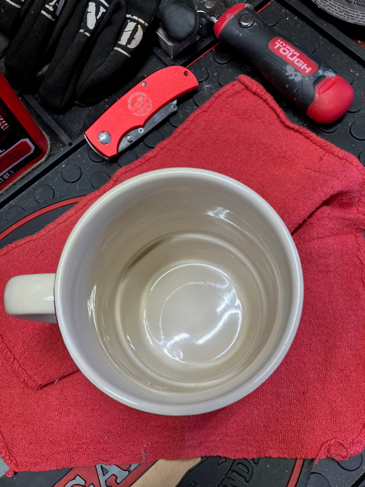 Busted Knuckle Garage Carguy Rubber Tire Coffee Mug