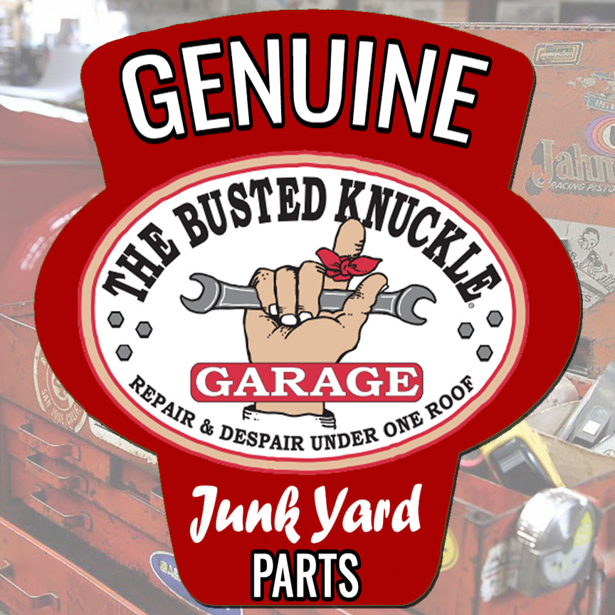 Busted Knuckle Garage Carguy Junkyard Parts Decal