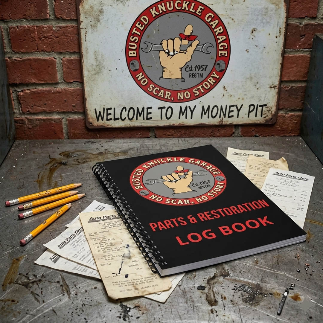 Busted Knuckle Garage Carguy Mechanic Journal Log Book