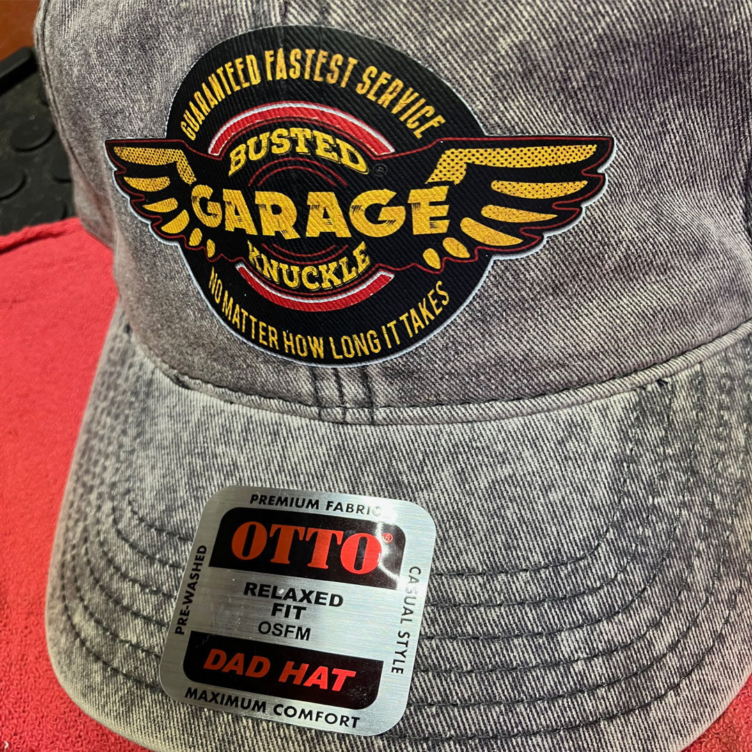 Busted Knuckle Garage Carguy &quot;Fastest Service&quot; Vintage Cotton Twill Cap