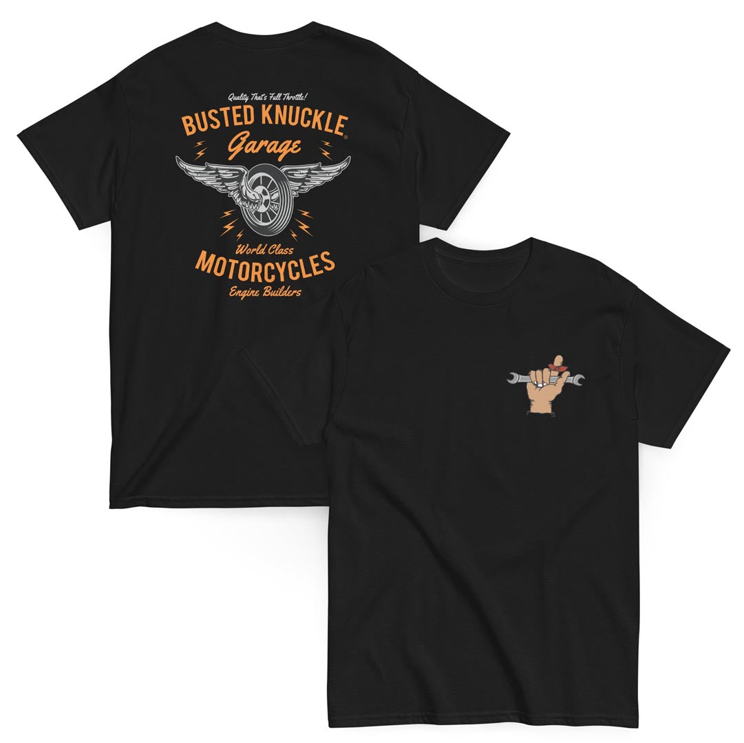 Busted Knuckle Garage Carguy Vintage Biker Two-Sided T-Shirt