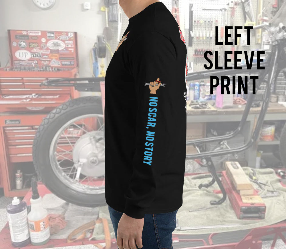 Busted Knuckle Garage Carguy Auto Repair Shop Long Sleeve T-Shirt