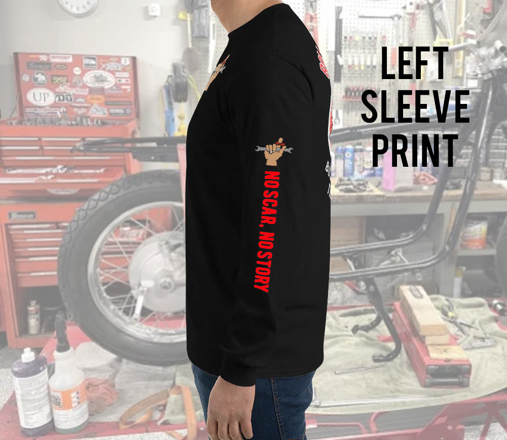 Busted Knuckle Garage Carguy Welding Shop Long Sleeve T-Shirt