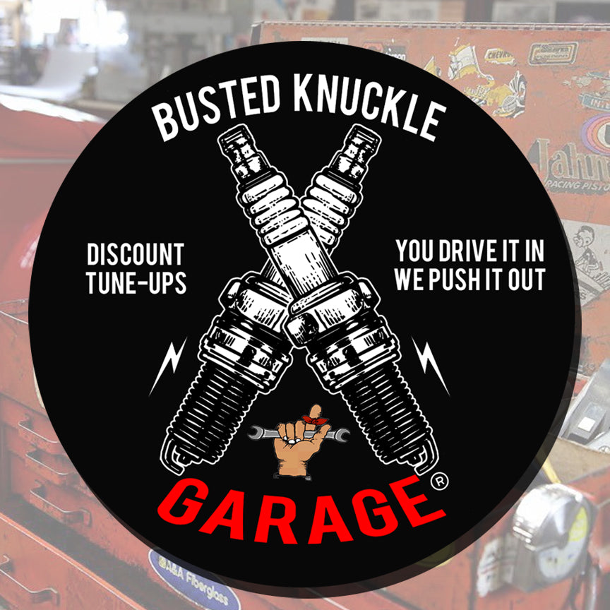 Busted Knuckle Garage Carguy Discount Tune-Up Decal