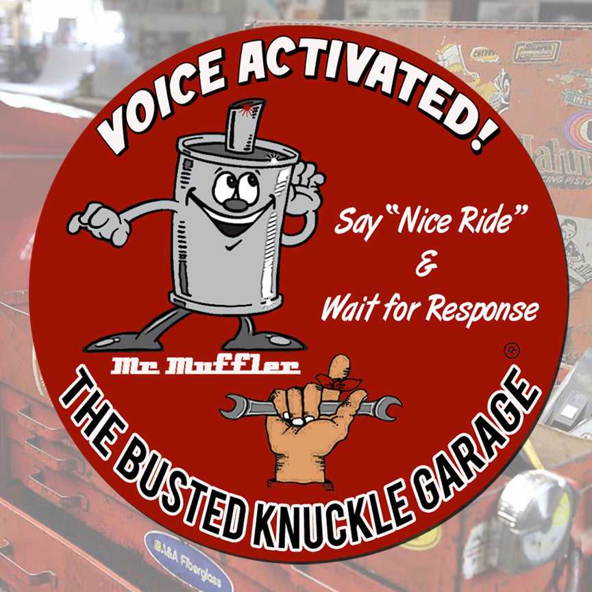 Busted Knuckle Garage Carguy &quot;Voice Activated&quot; Decal