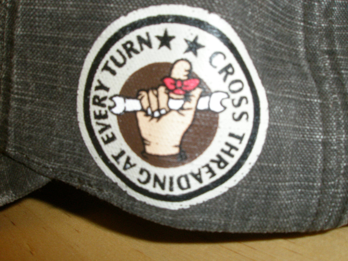 Busted Knuckle Garage Car Guy Cross Threading Ball Cap