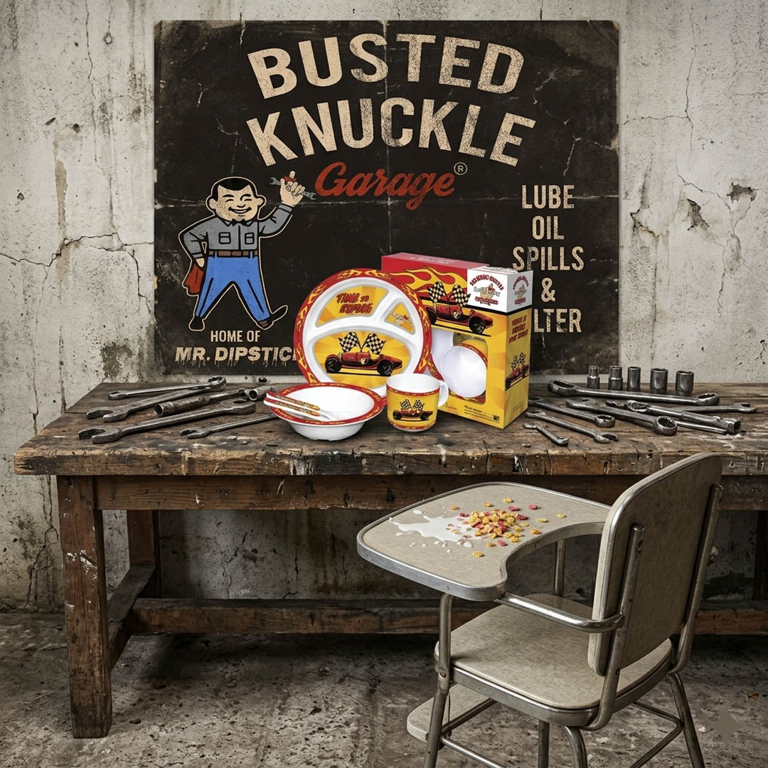 Busted Knuckle Garage Children's Tableware Set