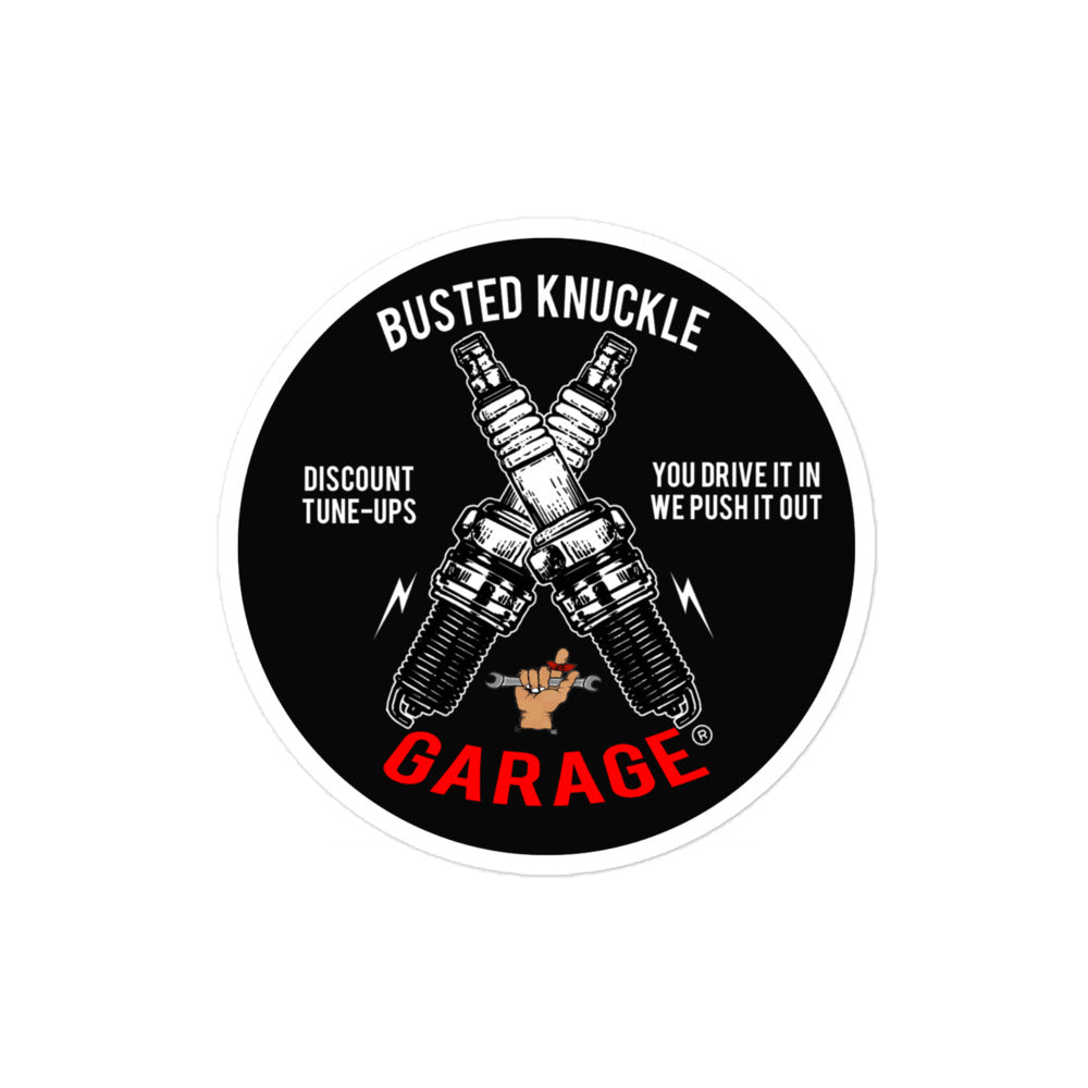 Busted Knuckle Garage Carguy Discount Tune-Up Decal