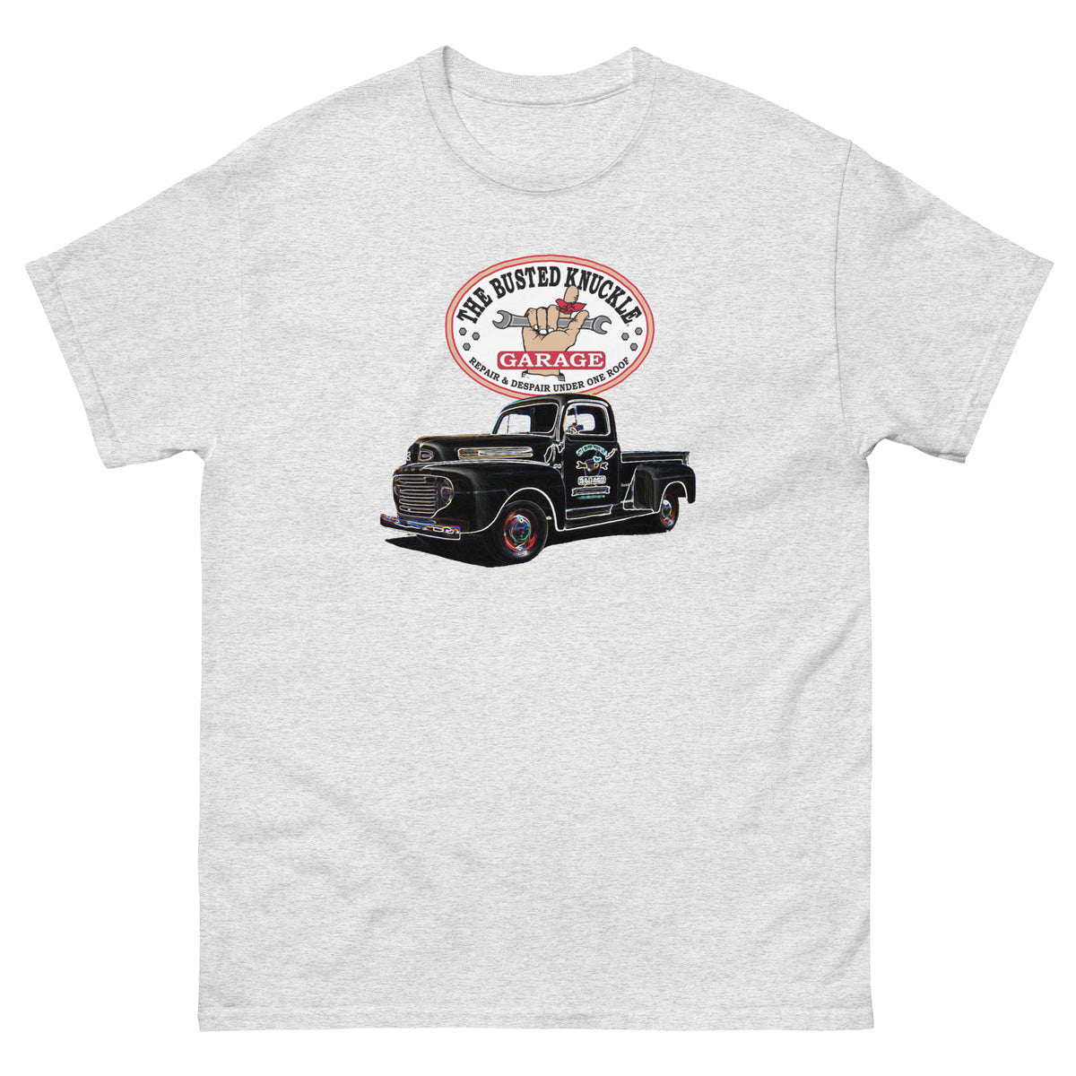 Busted Knuckle Garage Vintage Shop Truck T-Shirt