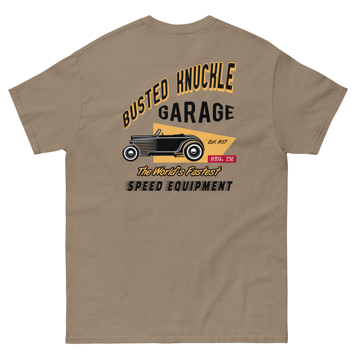 Busted Knuckle Garage Carguy Speed Shop Equipment Two-Sided T-Shirt