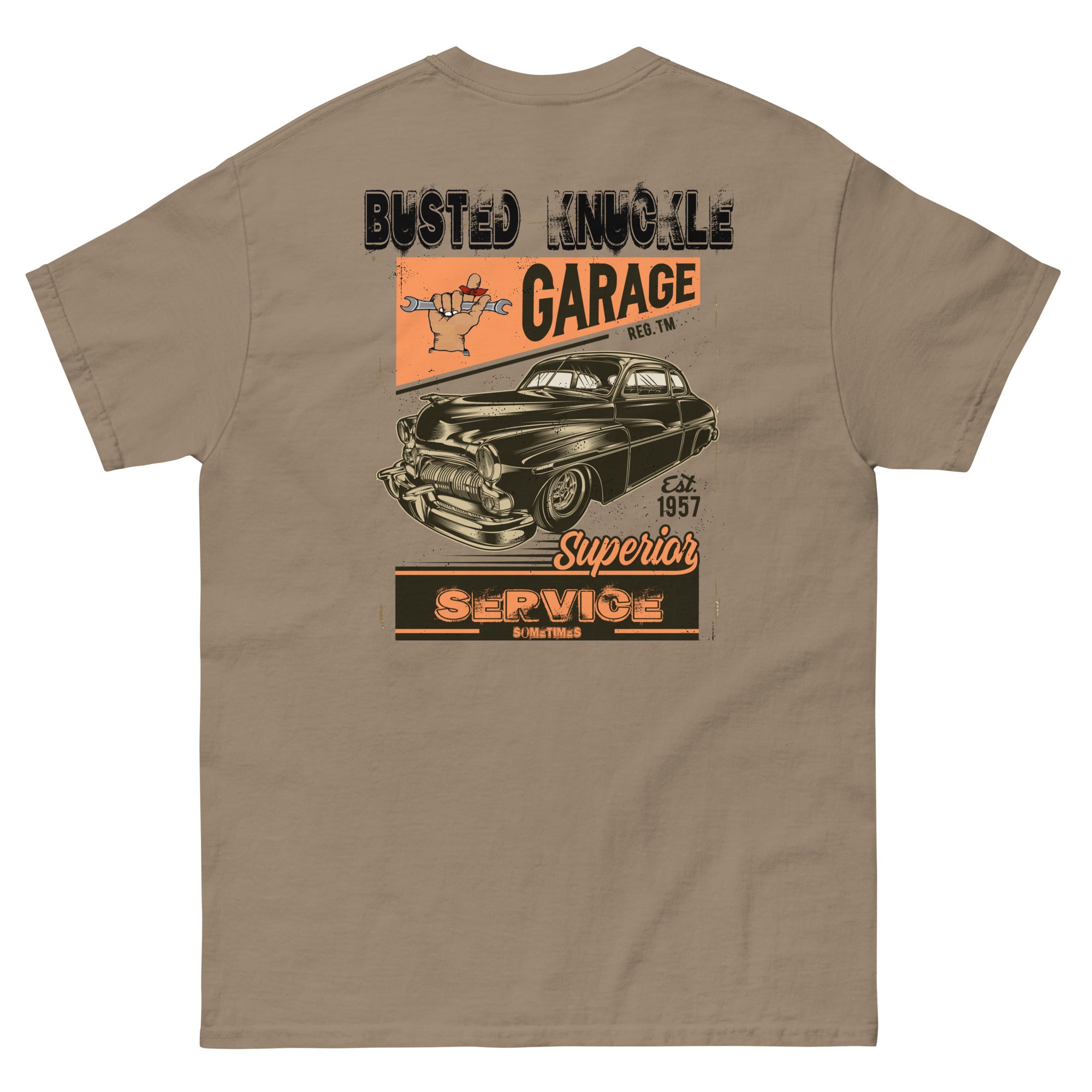 Busted Knuckle Garage Carguy Service Garage Two-Sided T