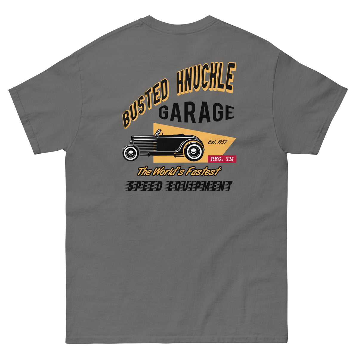 Busted Knuckle Garage Carguy Speed Shop Equipment Two-Sided T-Shirt