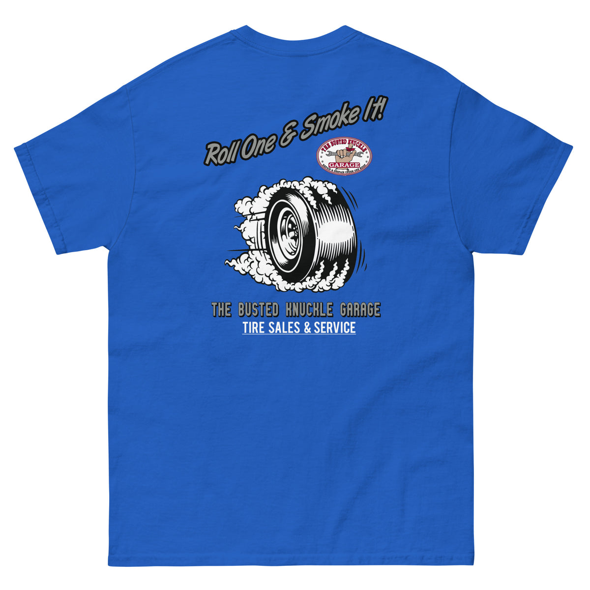 Busted Knuckle Garage Carguy Tire Sales &amp; Service Two-Sided T-Shirt