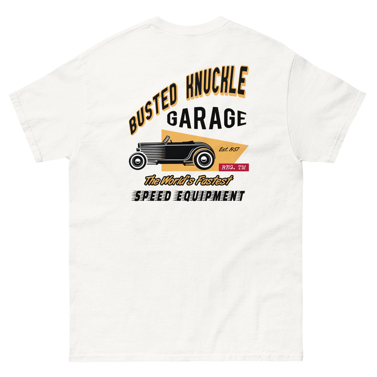 Busted Knuckle Garage Carguy Speed Shop Equipment Two-Sided T-Shirt