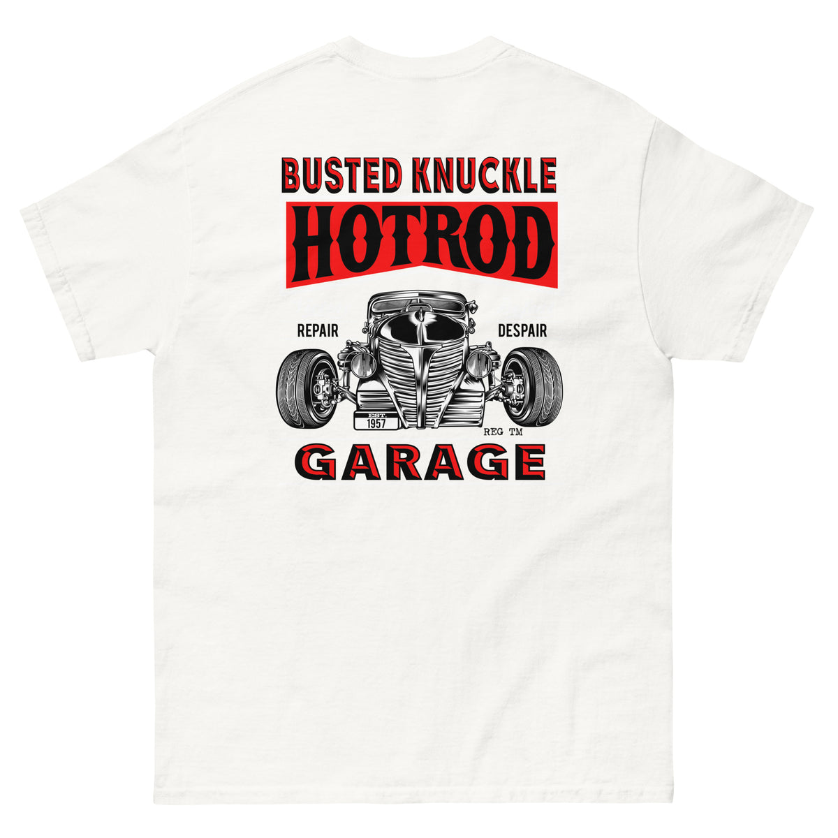 Busted Knuckle Garage Carguy Classic Hotrod Two-Sided T-Shirt