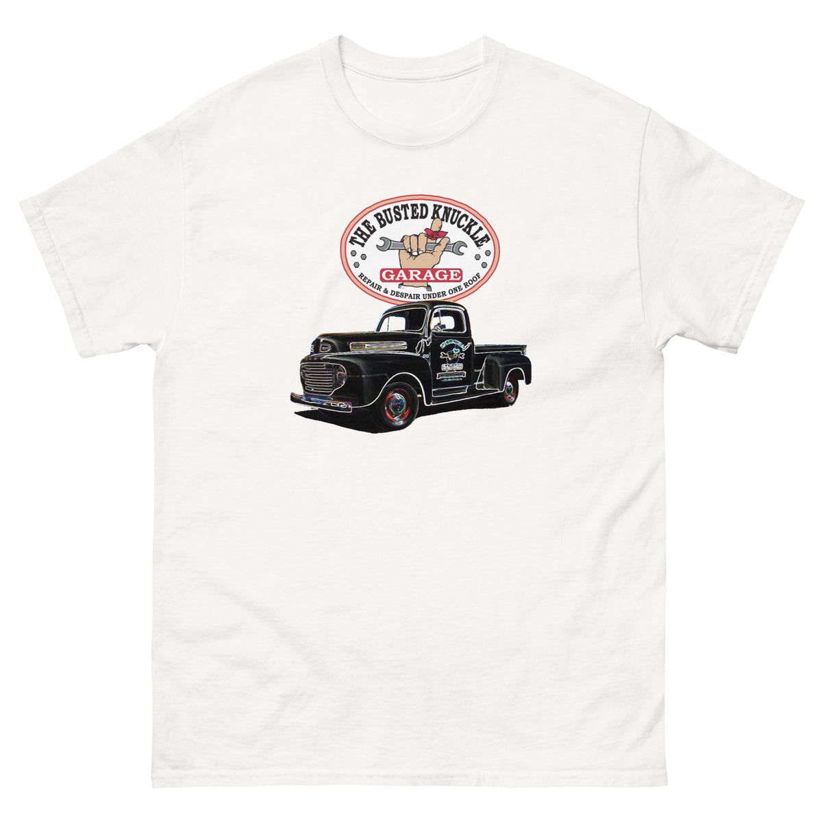 Busted Knuckle Garage Vintage Shop Truck T-Shirt