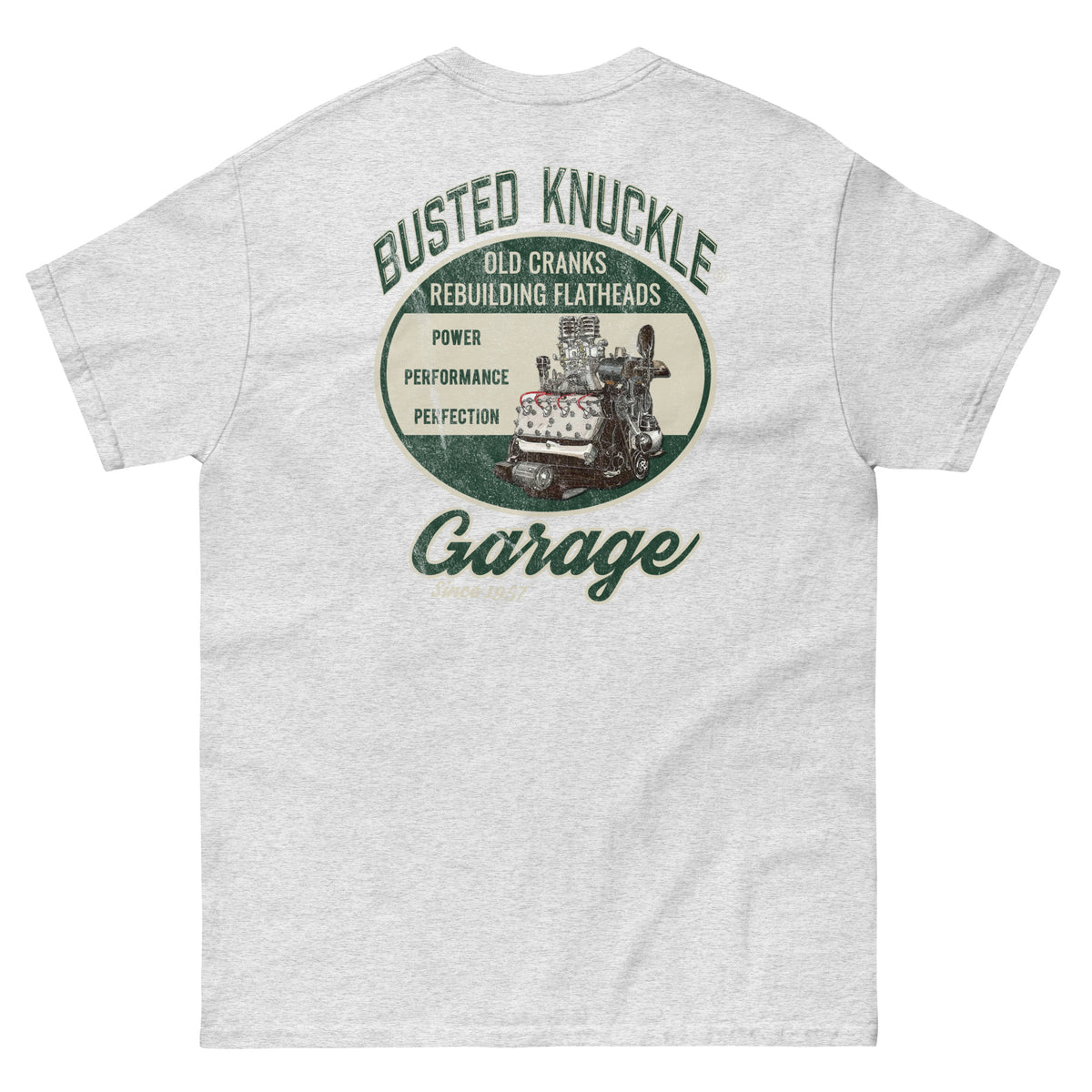 Busted Knuckle Garage Carguy Flathead Engines Two-Sided T-Shirt