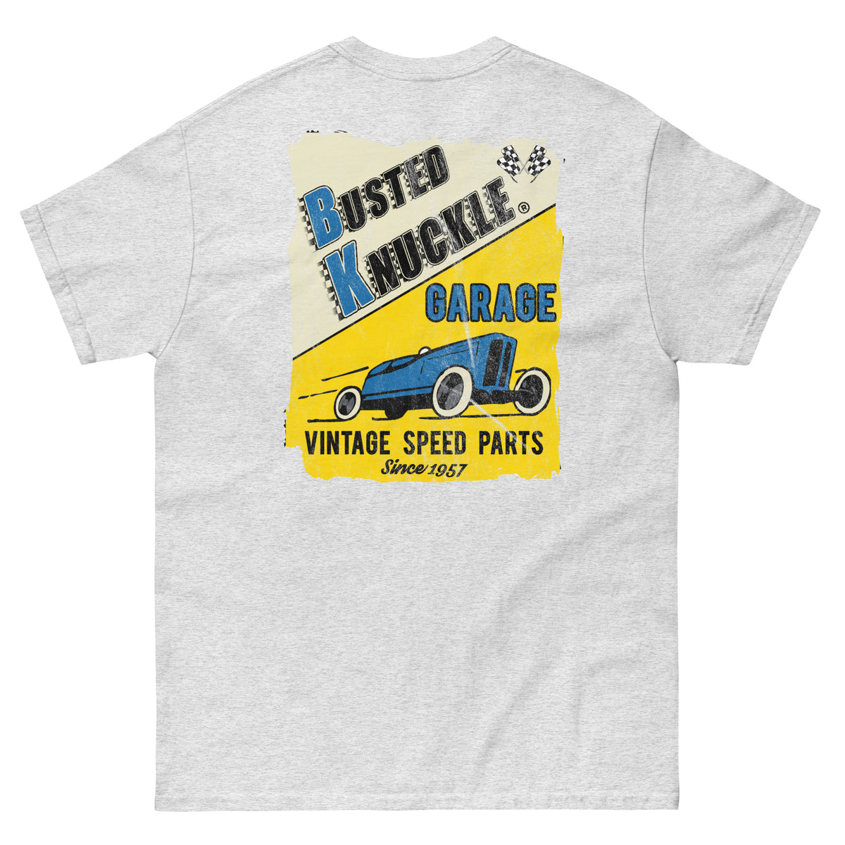 Busted Knuckle Garage Carguy Vintage Speed Parts Two-Sided T-Shirt