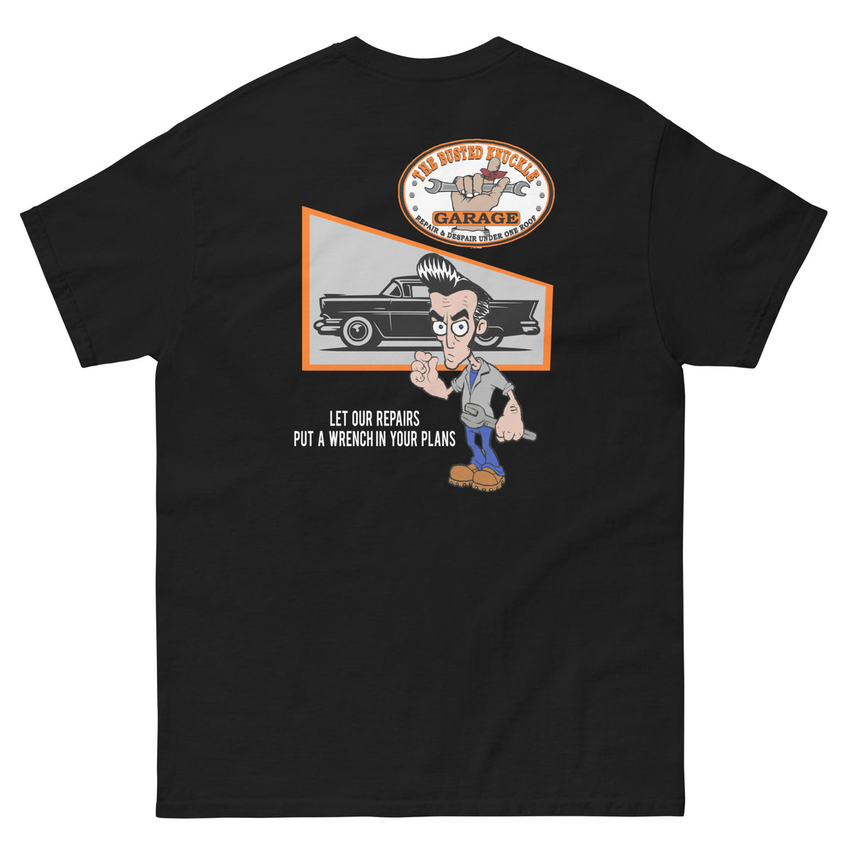 Busted Knuckle Garage Carguy Repairs Gone Bad Two-Sided T-Shirt