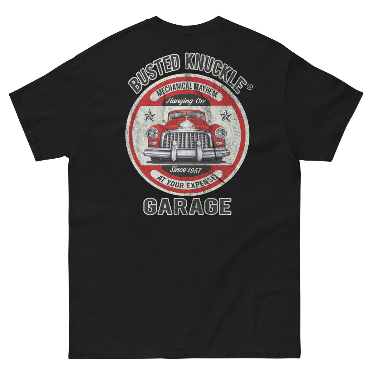 Busted Knuckle Garage Carguy Mechanical Mayhem Two-Sided T-Shirt