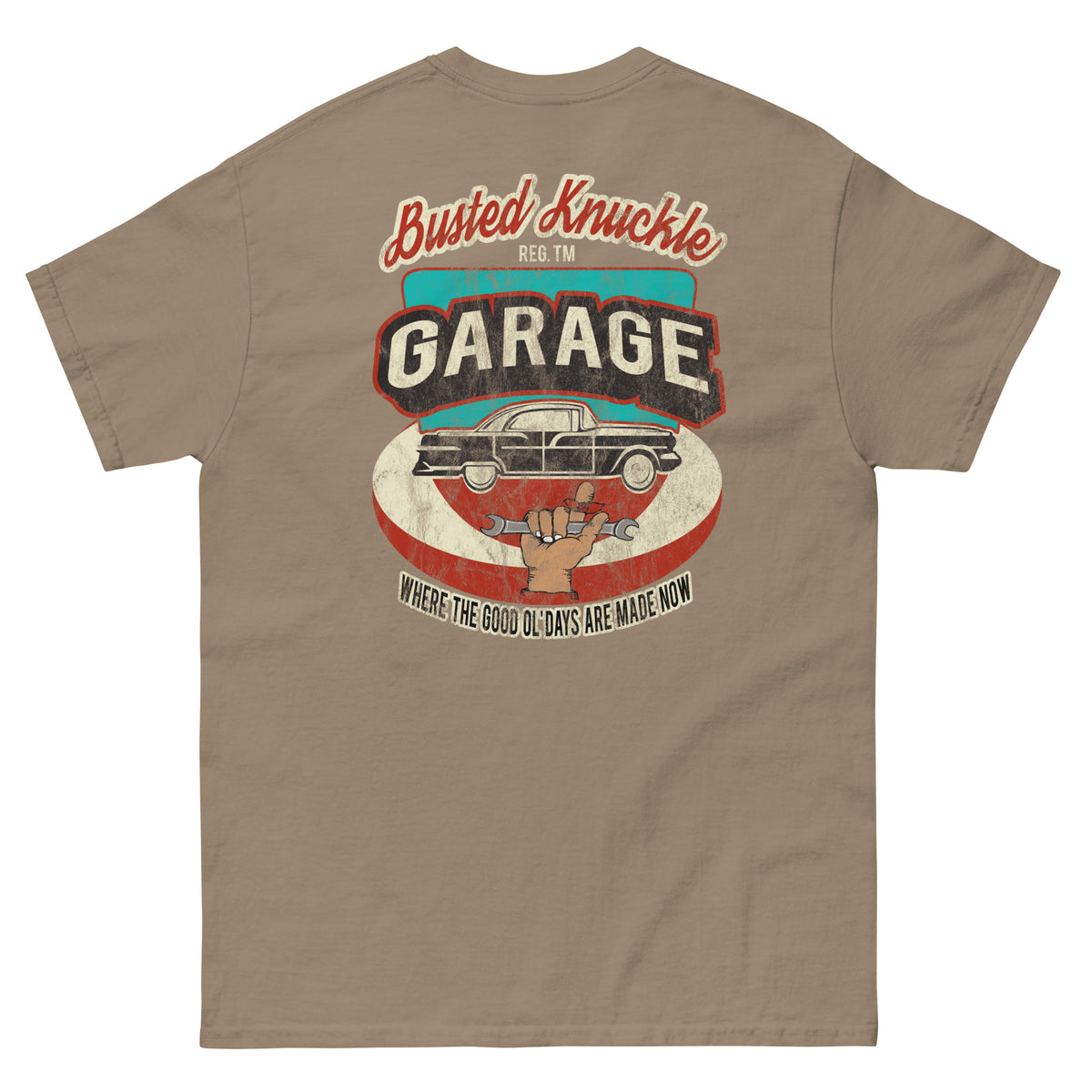 Busted Knuckle Garage Carguy Good Ol&#39; Days Two-Sided T-Shirt