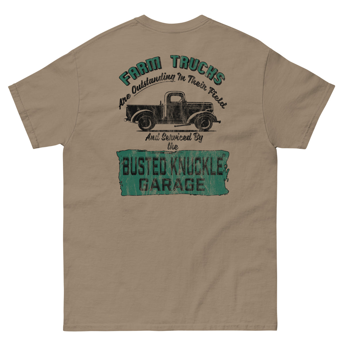 Busted Knuckle Garage Carguy Farm Truck Two-Sided T-Shirt