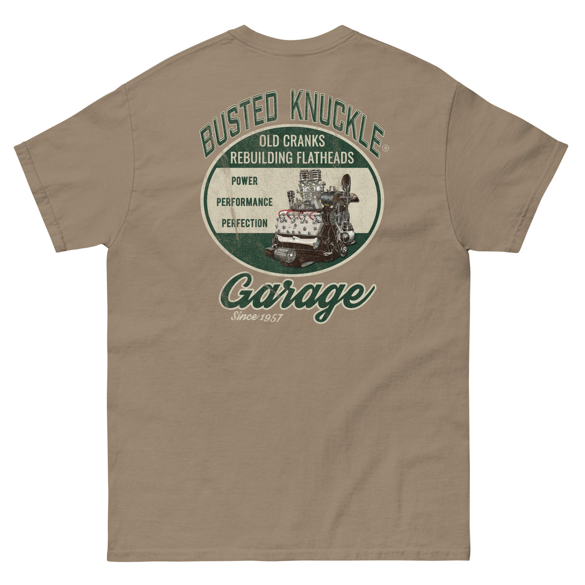 Busted Knuckle Garage Carguy Flathead Engines Two-Sided T-Shirt