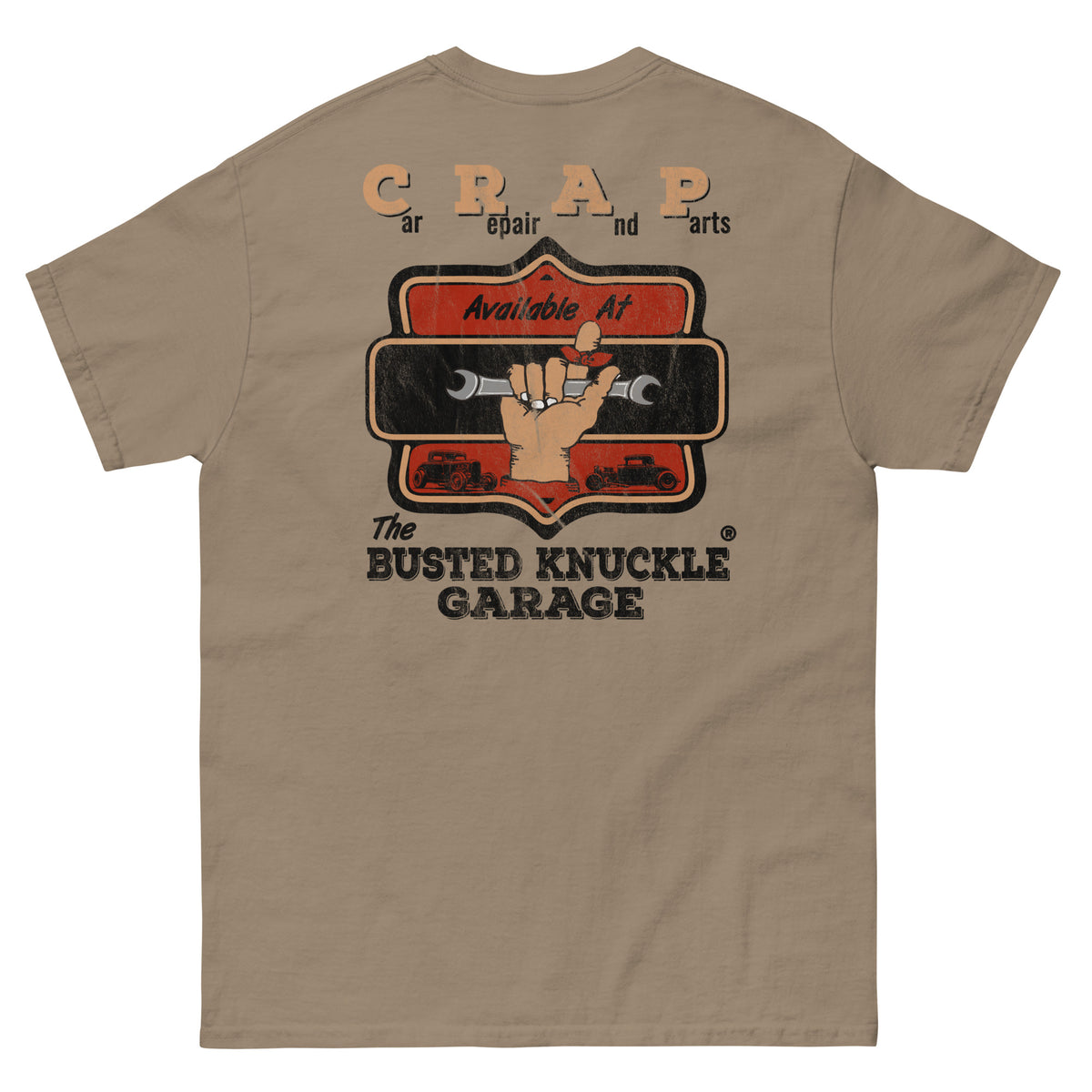 Busted Knuckle Garage Carguy CRAP Two-Sided Carguy T-Shirt