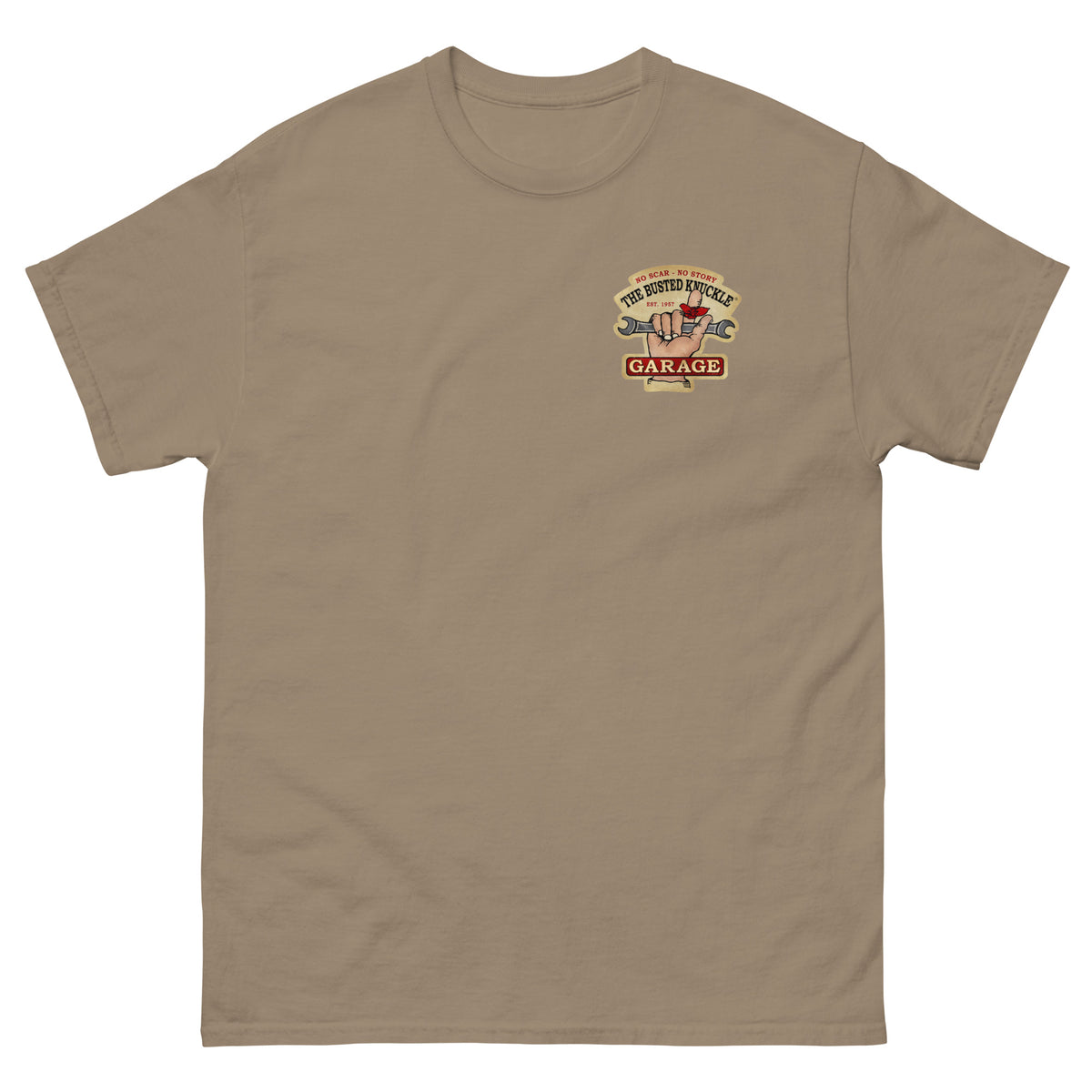 Busted Knuckle Garage Carguy Burnin&#39; Gasoline Two-Sided  T-Shirt