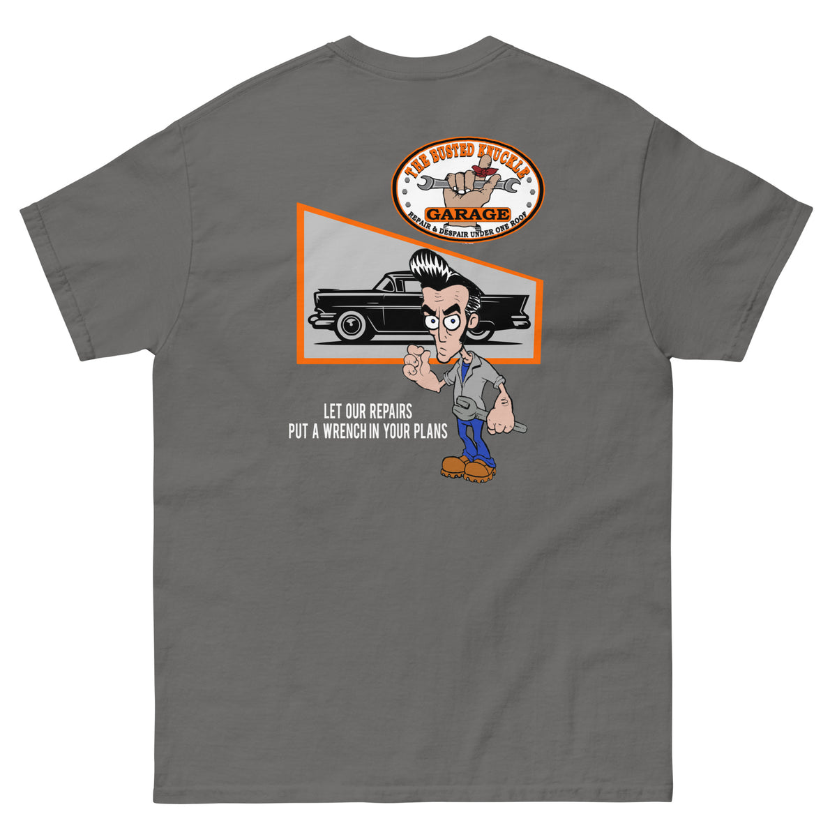 Busted Knuckle Garage Carguy Repairs Gone Bad Two-Sided T-Shirt